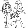 Царица и Царь из сказки о Петушке - раскраска №391