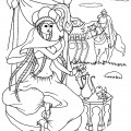 Царица из сказки Золотой Петушок - раскраска №392