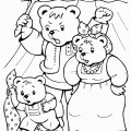 Медведи ругаются на Машу - раскраска №781