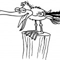 Смешная чайка - раскраска №11861