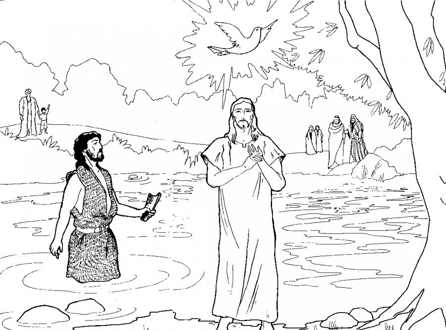 Крещение - раскраска №11162