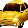 Желтое авто Жук - картинка №9889