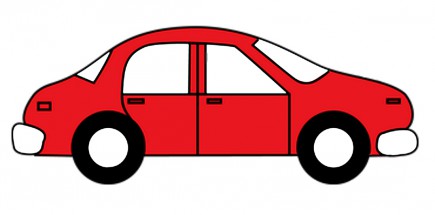 Красная машина - картинка					№5918