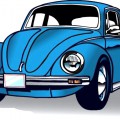 Синий автомобиль периода СССР - картинка №9956
