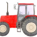 Трактор вид сбоку - картинка №13720