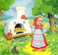 Девочка и печь из сказки гуси лебеди - картинка					№13309