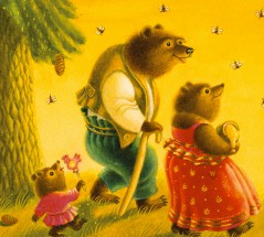 Три медведя на прогулке - картинка					№10031
