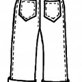 Джинсовые брюки - раскраска №10732