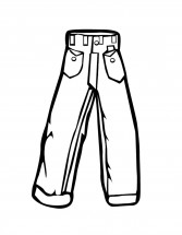 Мужские брюки - раскраска					№8023