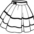 Пышная юбка - раскраска №4971