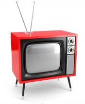 Красный телевизор - картинка					№9853