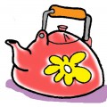 Чайник с цветком - картинка №10485