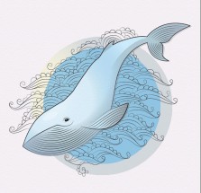 Красивый кит - картинка					№10337
