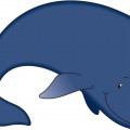 Мультяшный рисунок кита - картинка №12559