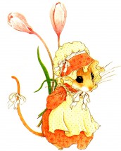 Мышка в чепчике - картинка					№10986