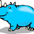 Голубой носорог - картинка №5749