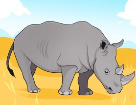 Носорог в природе - картинка					№13150