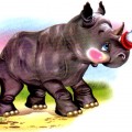 Носорог с колпаком на рогу - картинка №6637