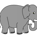Рисунок слона для детей - картинка №12252