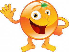 Приветливый апельсин - картинка					№10073
