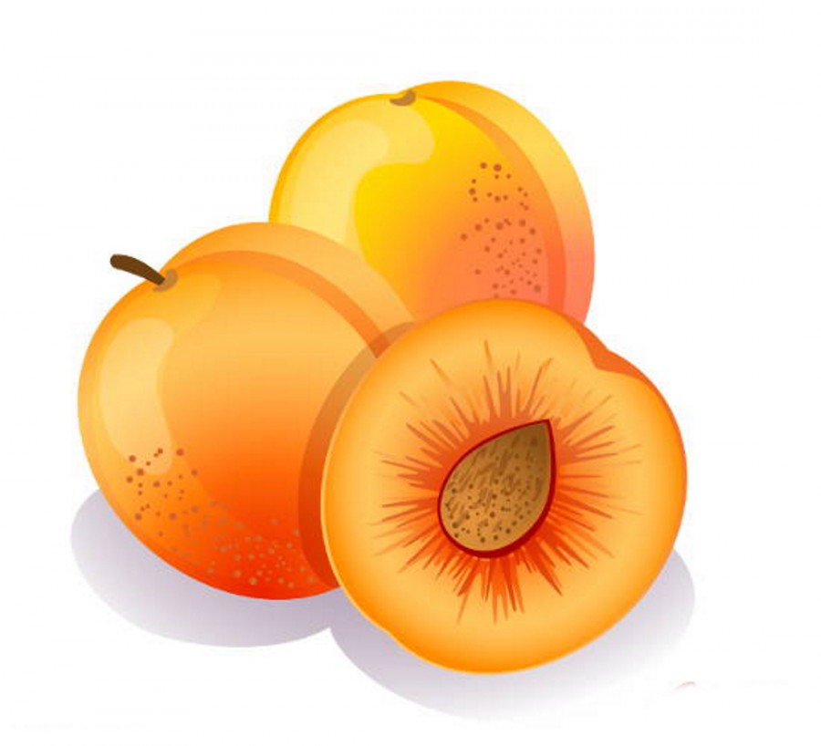 Аппетитные персики в разрезе - картинка №7164