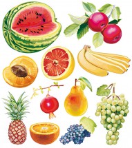 Полезные фрукты - картинка					№13276