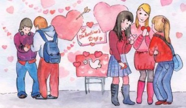 День влюбленных в школе - картинка					№13918