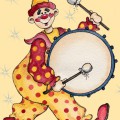 Клоун с барабаном - картинка №11461
