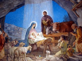 Иисус в первый день рождения - картинка					№9820