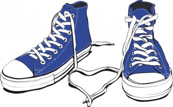 Синие кроссовки - картинка					№9823