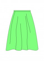 Зеленая юбка - картинка					№12050