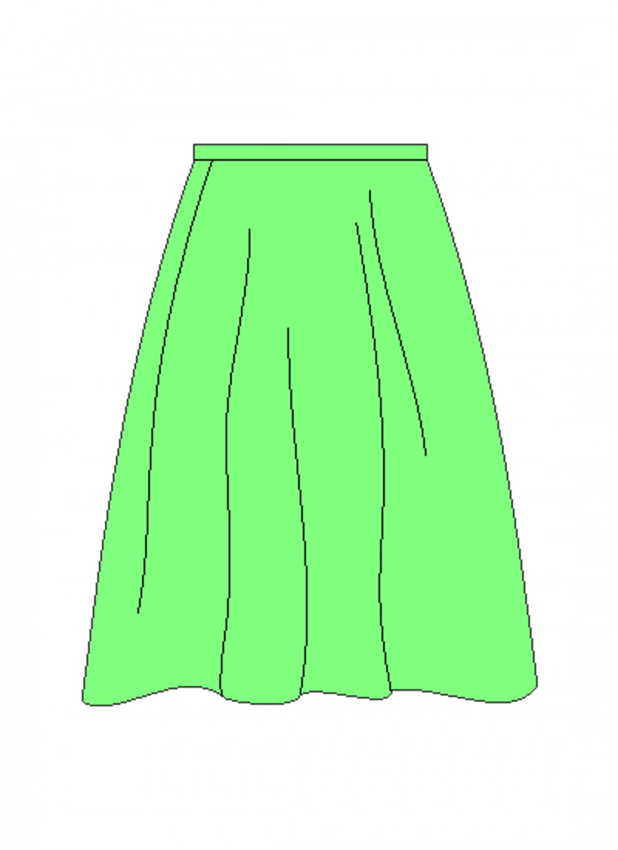 Зеленая юбка - картинка №12050