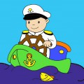 Капитан в открытом море - картинка №13651