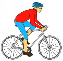 Спортсмен велосепедист - картинка					№8603