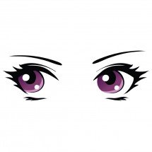 Фиолетовые глаза - картинка					№13682