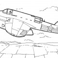 Самолет скоростной разведчик - раскраска №179