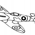 Самолетик детский маленький - раскраска №185