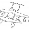 Военный авианосец - раскраска №190