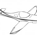 Маленький самолет - раскраска №193