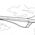 Сверхзвуковой коммерческий самолет Конкорд - раскраска №202
