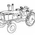 Трактор Джон Дир - раскраска №217