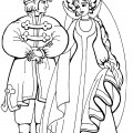 Сказка о царе салтане знакомство с невестой - раскраска №364