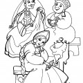 Три сестры из сказки о царе Салтане - раскраска №365