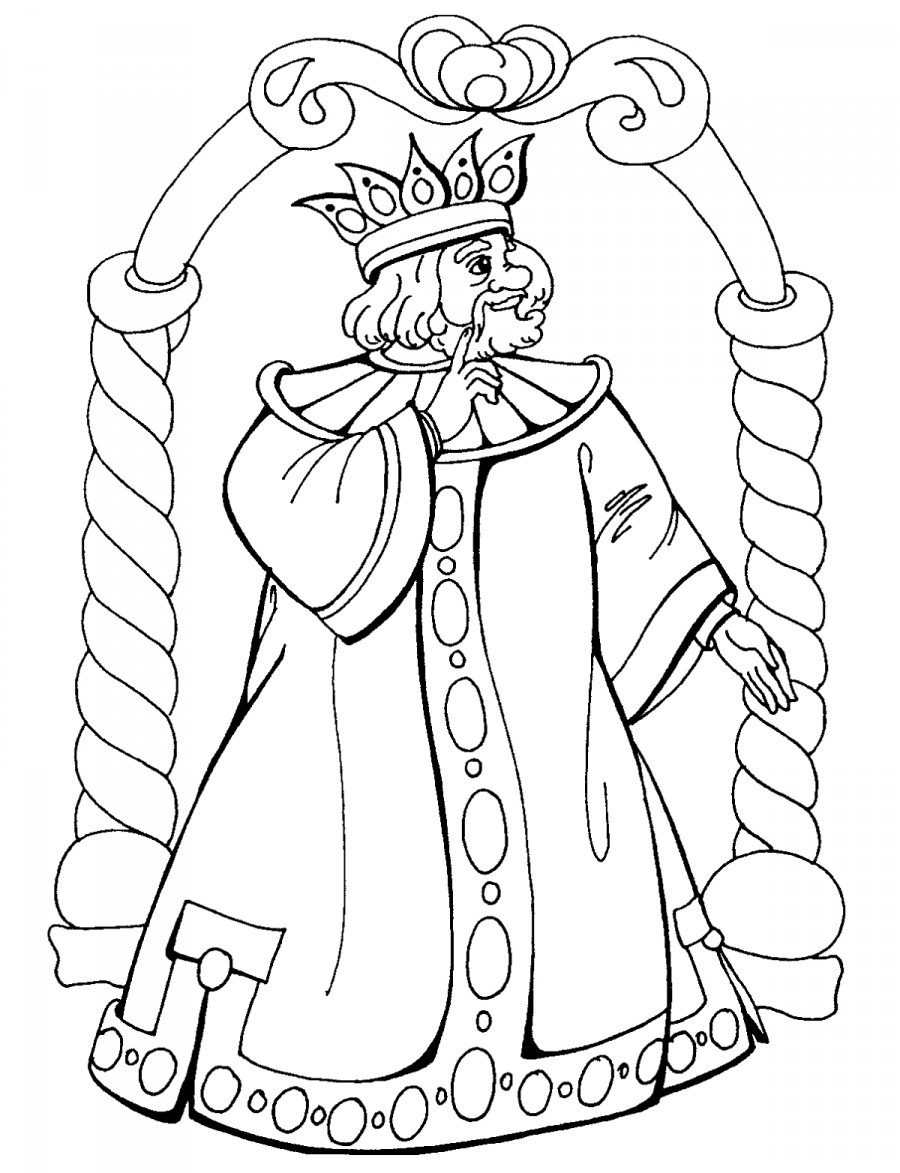 Царь Салтан - раскраска №368