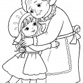 Красная Шапочка и бабушка - раскраска №489