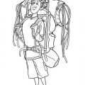 Джонатан с рюкзаком - раскраска №167