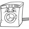 Грустная стиральная машинка - раскраска №919
