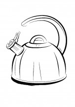 Чайник со свистком - раскраска					№952