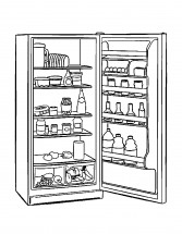 Полный холодильник - раскраска					№959