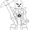 Скелет из Лего Ниндзяго - раскраска №1040